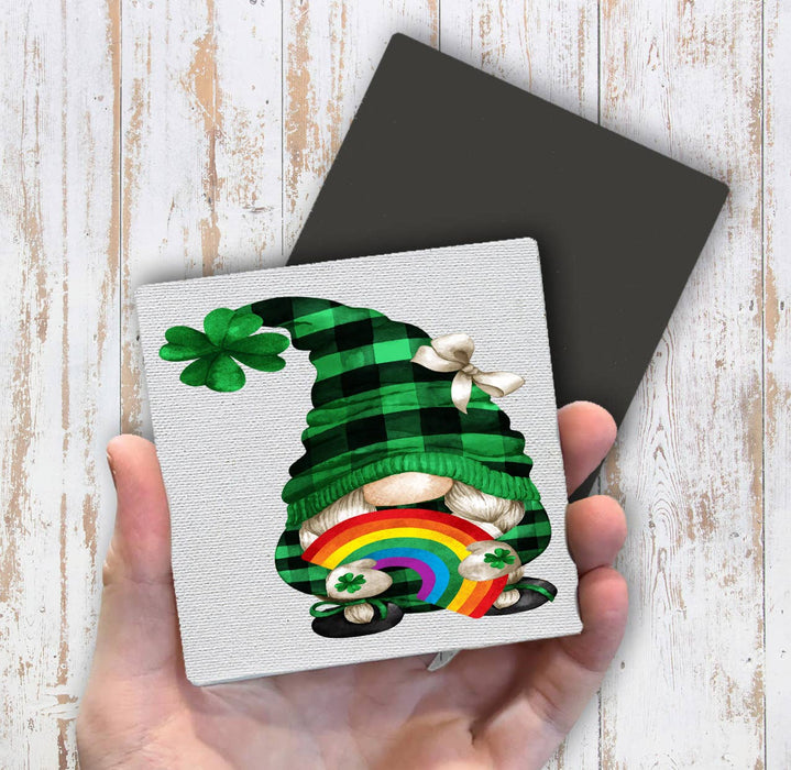 St Patricks Day Gnome Rainbow Magnet Fridge