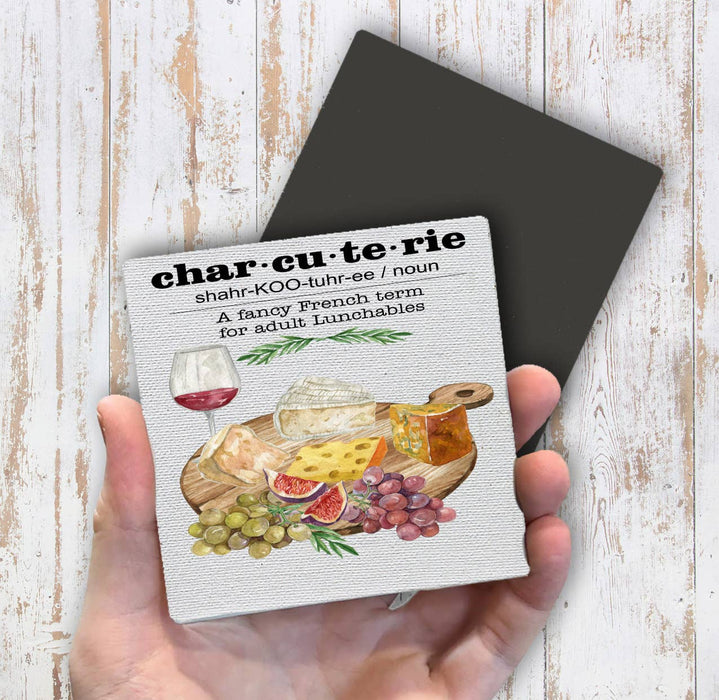 Charcutearie Board Cheese Wine Magnet Fridge