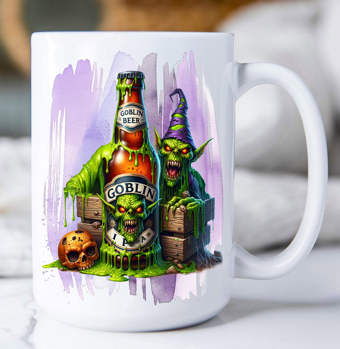 Halloween Goblin Beer Coffee Mug