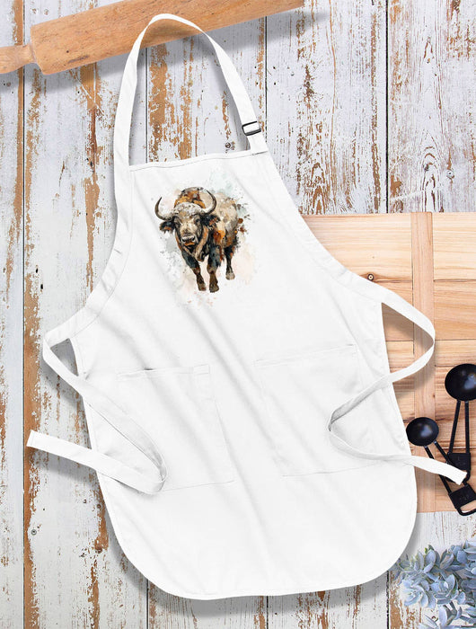Buffalo Beige Tones Waterolor Apron