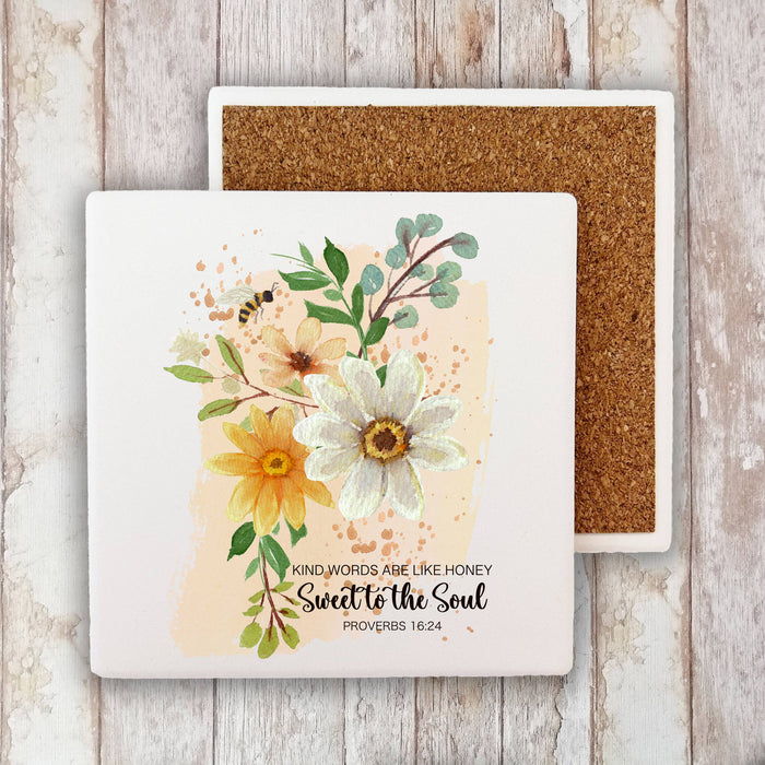Spiritual Sweet to the Soul God Stone Coaster