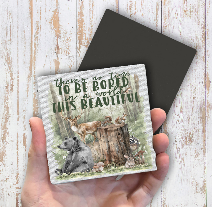 Woodland Animals A world of beauty Magnet Fridge