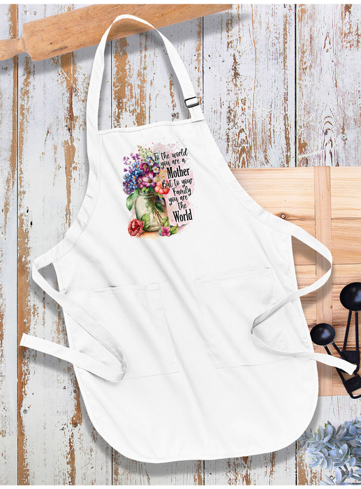 Mother's Day Mother is Our World  Apron
