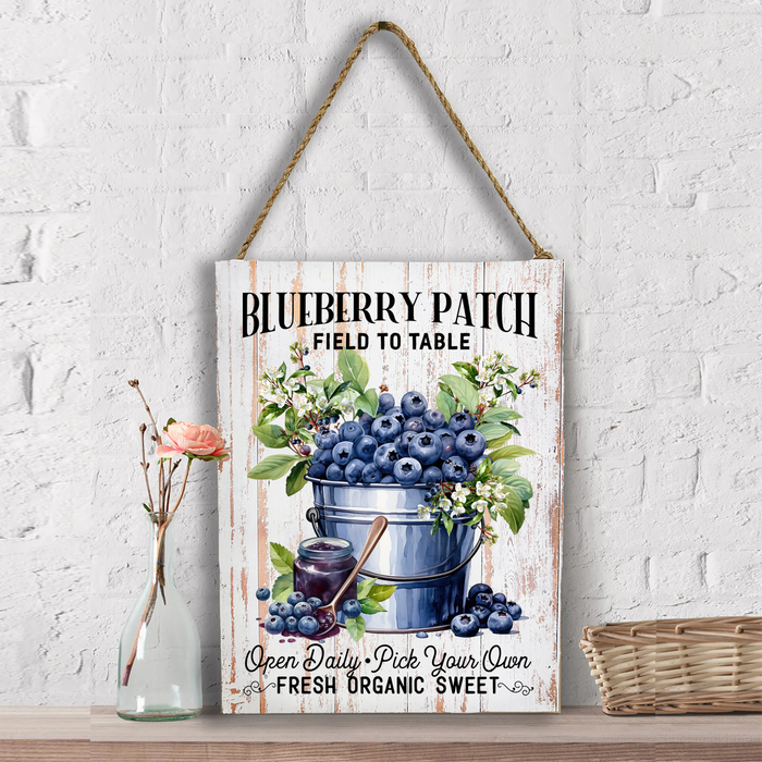 Blueberry Patch Field to Table Wall Decor