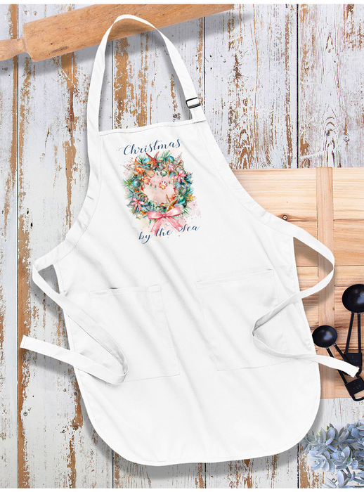 Coastal Christmas by the Sea Apron