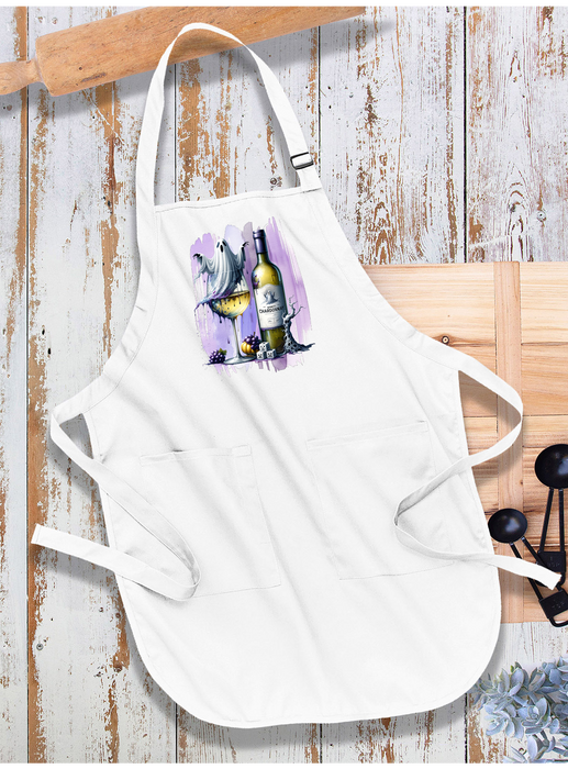 Halloween Gostly Chardonnay Apron