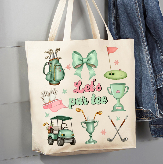 Golf Let's Par teeCanvas Tote Bag