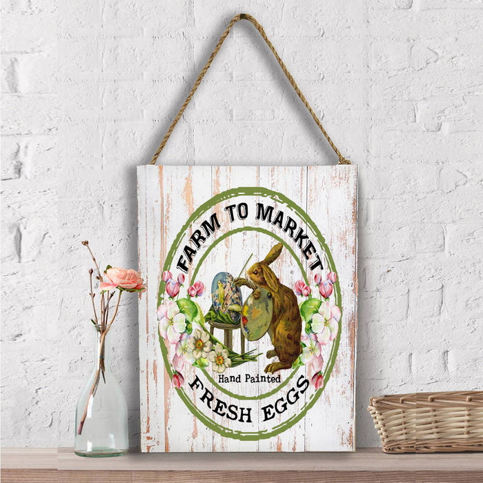 Easter Farm Fresh Easter Eggs Wall Decor