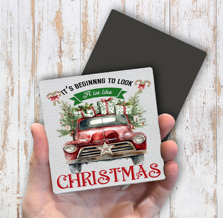 Beginning to Look Like Christmas Magnet Fridge