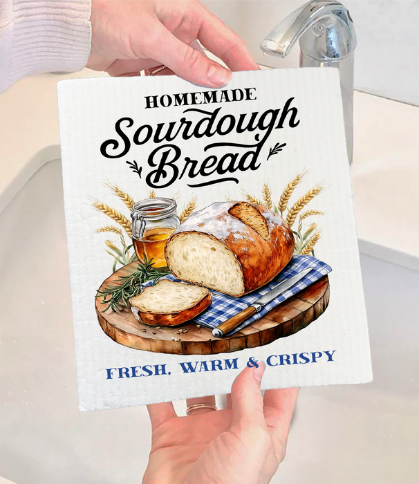 Homemade Sourdough Bread Swedish Dishcloth