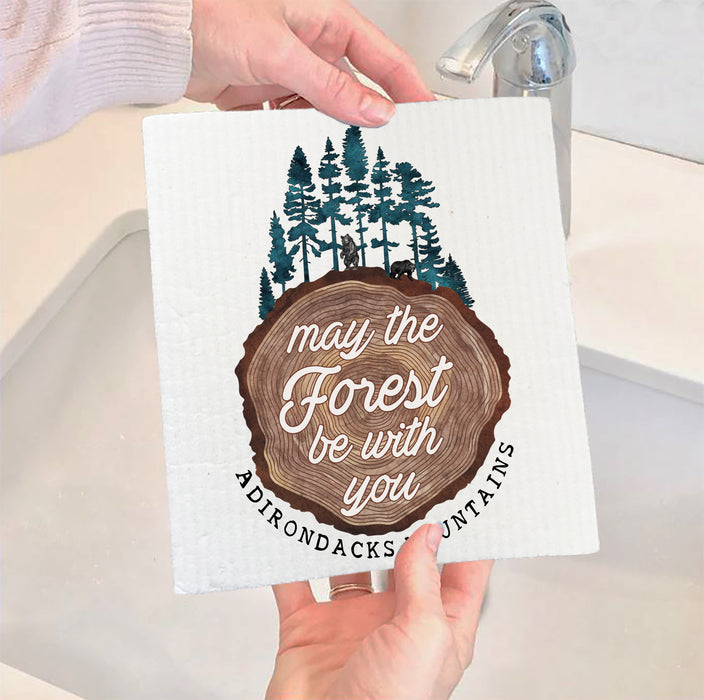 Adirondack May the Forest Be With You Swedish Dish Cloth