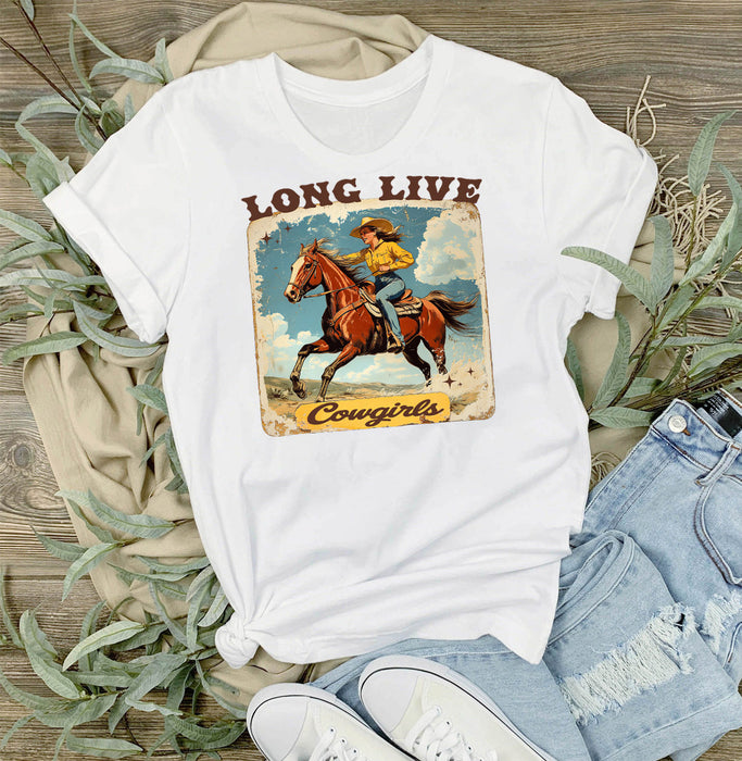 Vintage Cowgirls Long Live Cowgirls T-Shirt