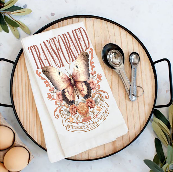 Transform Renewing your Mind Spiritual Tea Towel