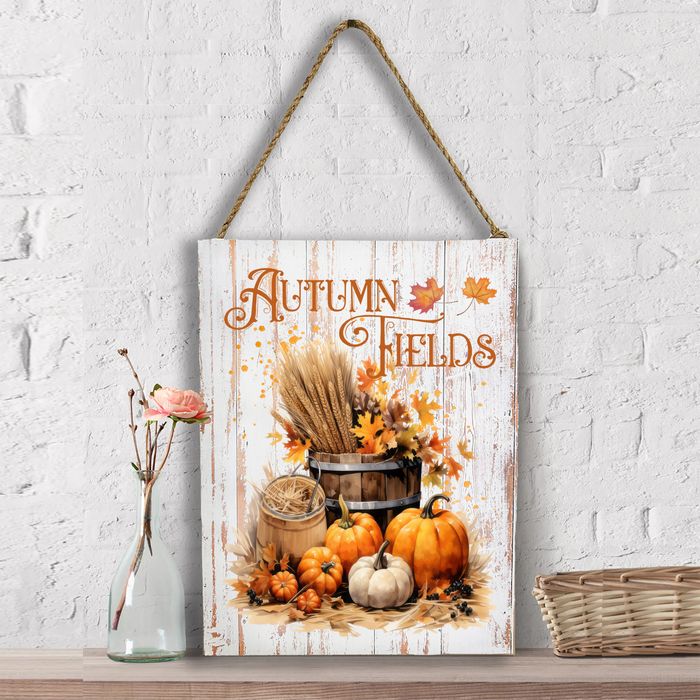 Autumn Fields Pumpkin Harvest Wall Decor