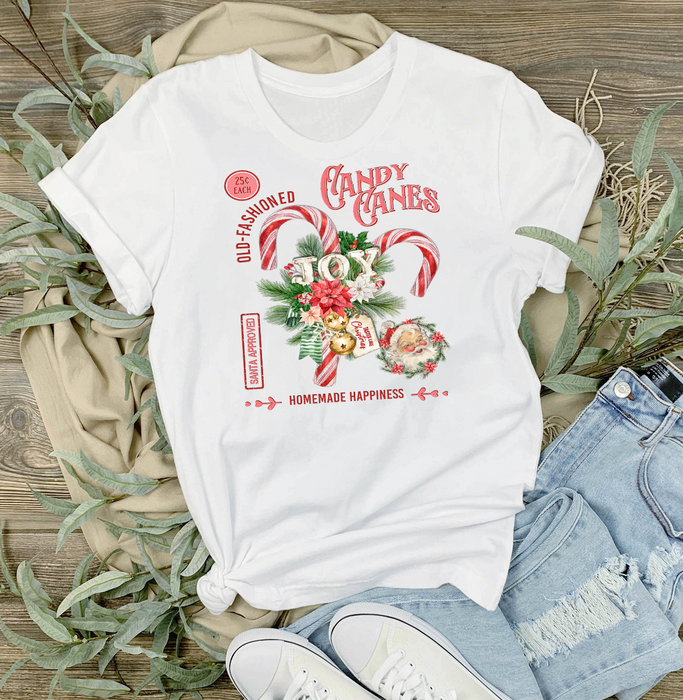 Christmas Old Fashion Candy Cane T-Shirt