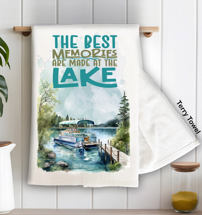Best memories are made at the Lake Kitchen Terry Towel