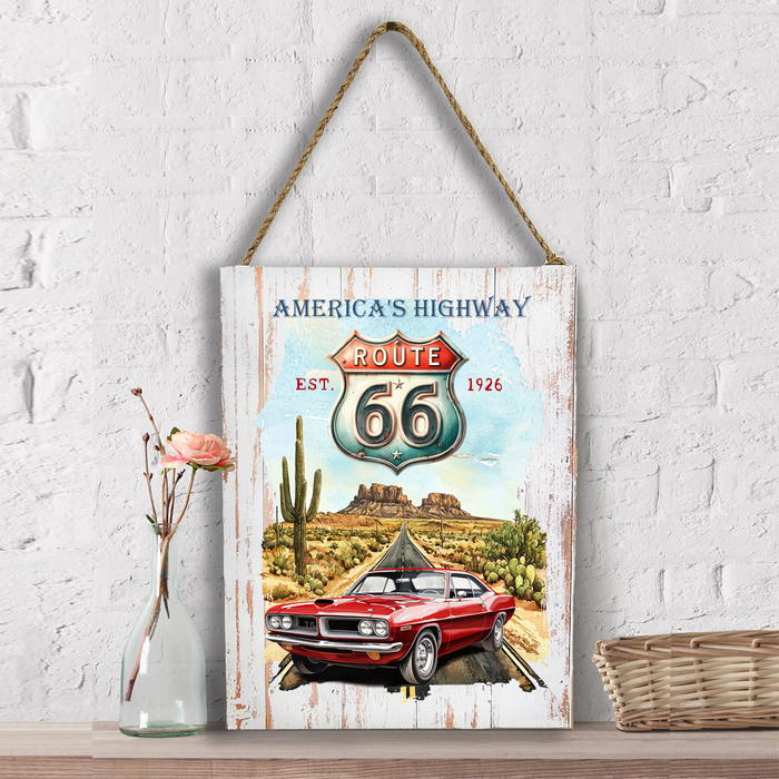 Route 66 America's Highway Wall Decor