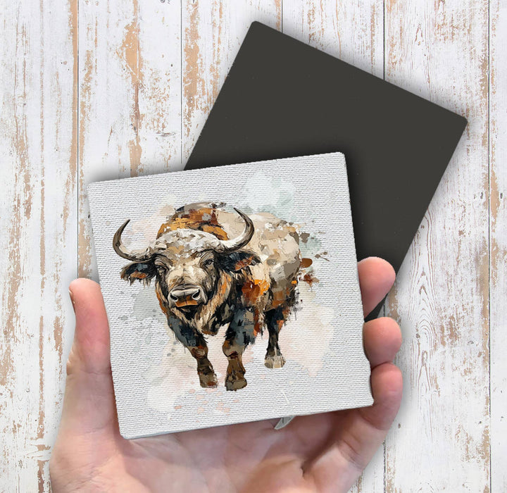 Buffalo Beige Tones Waterolor Magnet Fridge