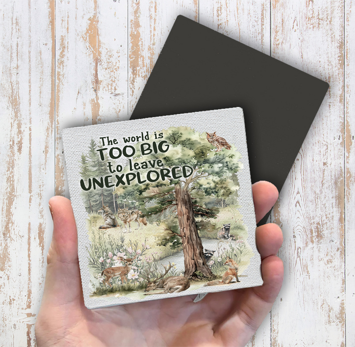 Woodland Animal Explore Wildness Magnet Fridge