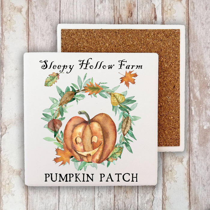 Sleepy Hollow Farm Pumpkins Stone Coaster