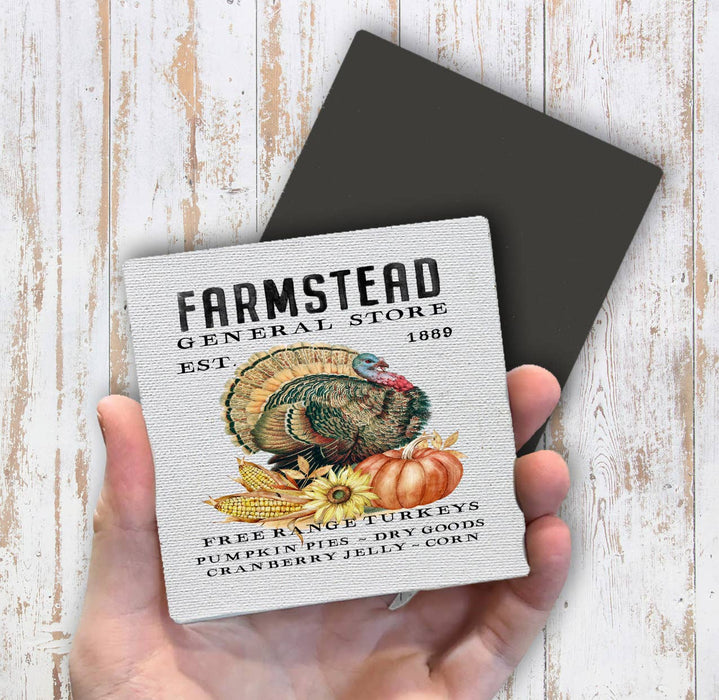 Farmstead General Store Turkeys Pies Magnet Fridge