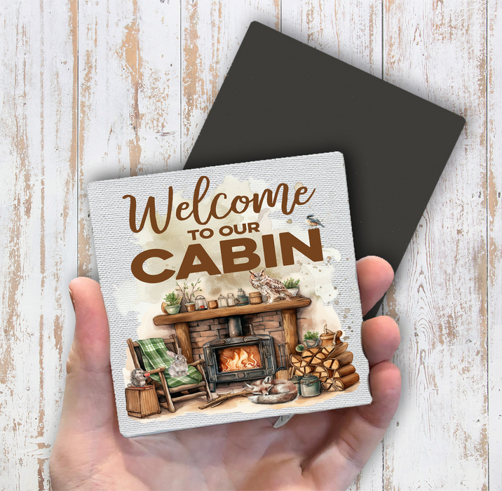 Welcome to our Cabin Magnet Fridge