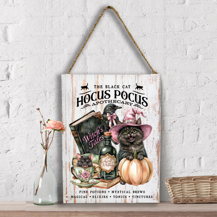Halloween Hocus Pocus Black Cat Wall Decor