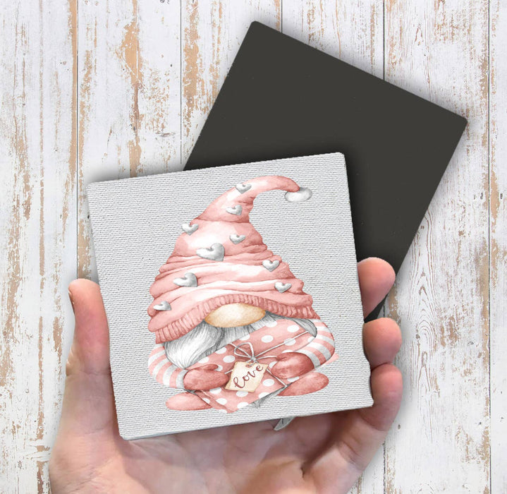 Valentine Gnome Love Hearts Magnet Fridge
