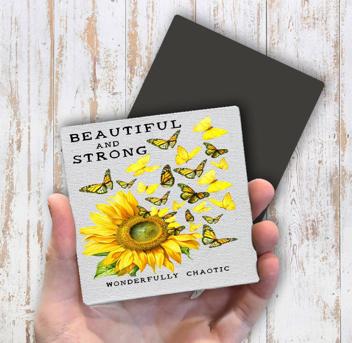 Sunflower Wonderfully Chaotic Magnet Fridge