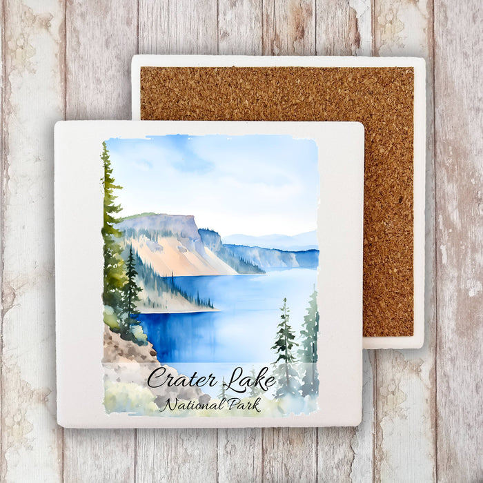 Crater Lake National Park Oregon Stone Coaster