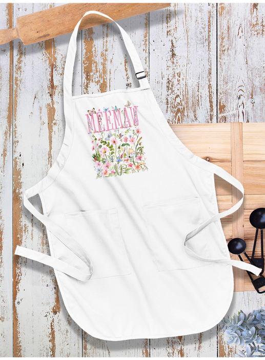 Mother's Day Wild Flowers Meemaw Apron