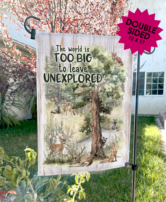 Woodland Animal Explore Wildness Garden Flags