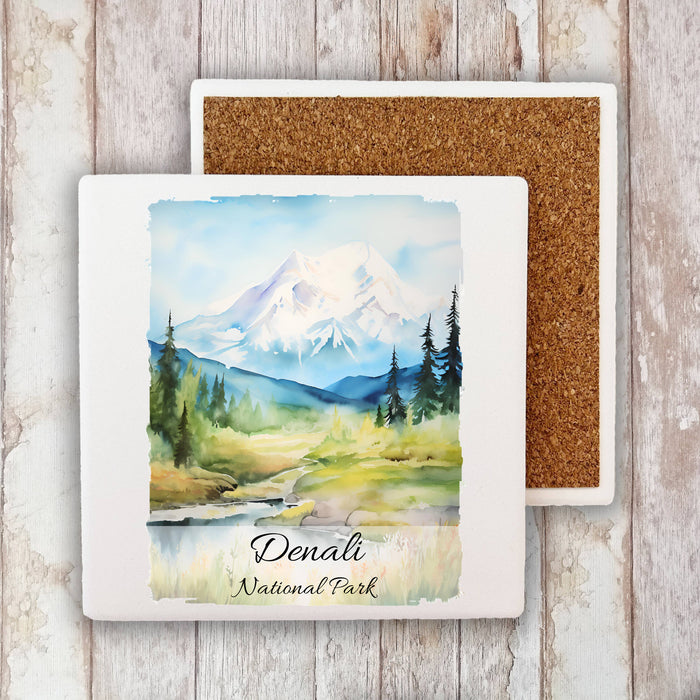 Denali National Park Alaska Stone Coaster