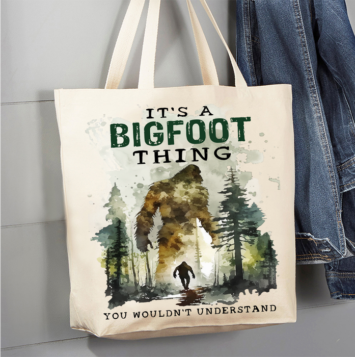It's A Big Foot Thing Sasquatch Canvas Tote Bag