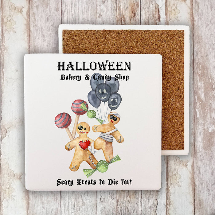 Halloween Bakery and Treats Stone Coaster