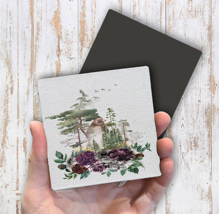 Bear Forest Trees Nature Magnet Fridge