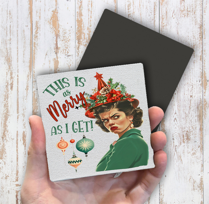 Christmas Funny This is my Merry Magnet Fridge