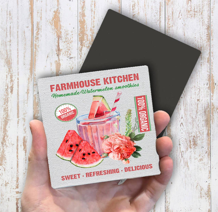 Farmhouse Summer Watermelon Magnet Fridge