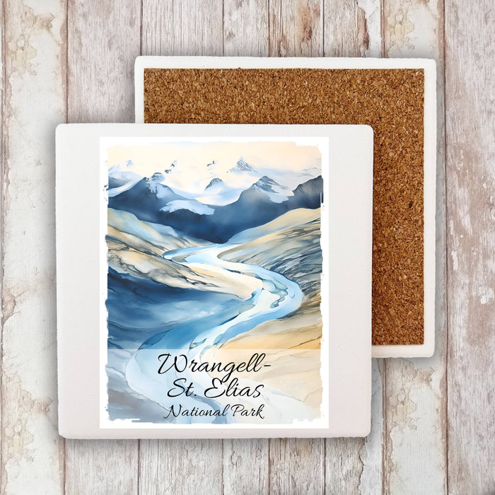 Wrangell-St. Elias National Park Alaska Stone Coaster