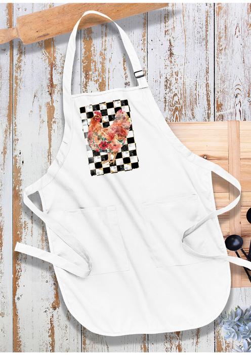 Checkered Colorful Chicken Apron