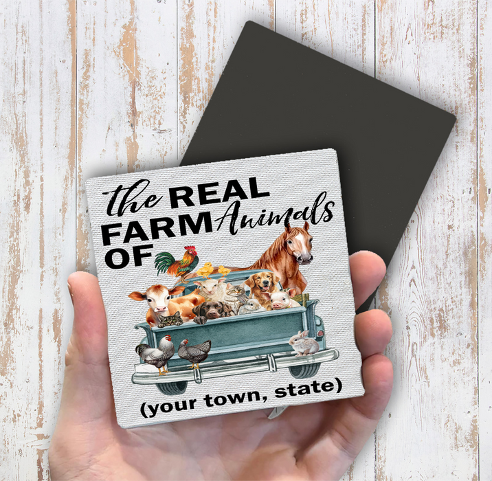 The Real House Farm Animals of  Magnet Fridge