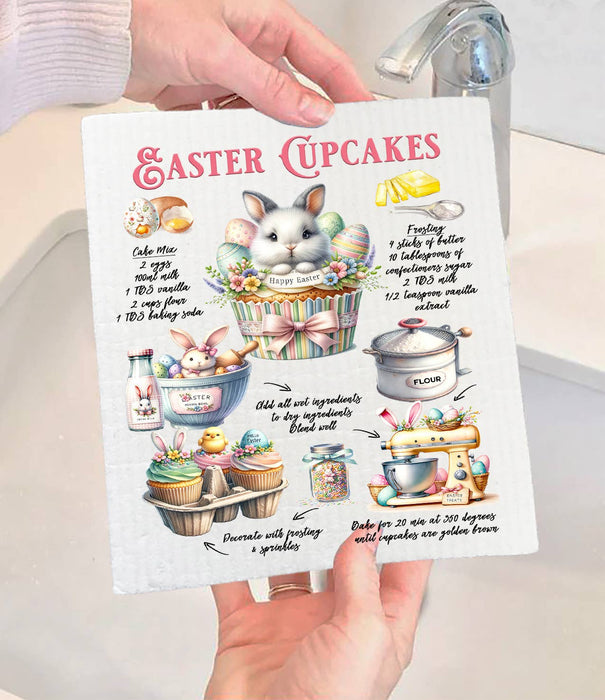 Easter Cucakes Recipe Bunny Swedish Dishcloth