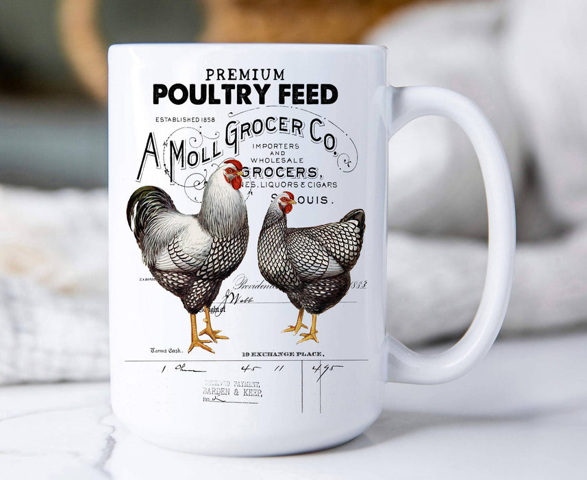 Farmer Market Poultry Feed Chicken Coffee Mugs
