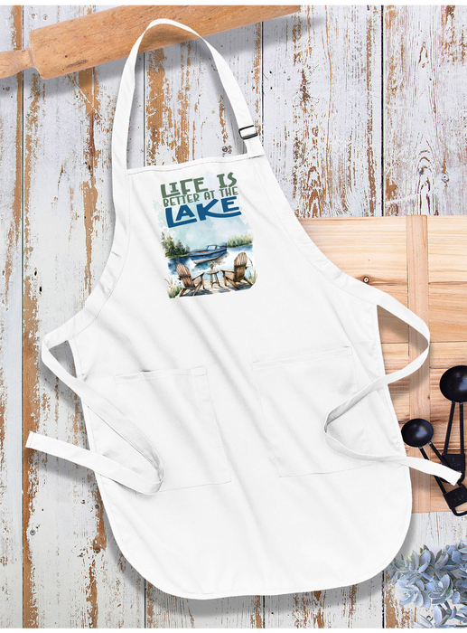 Life is better at the lake Apron