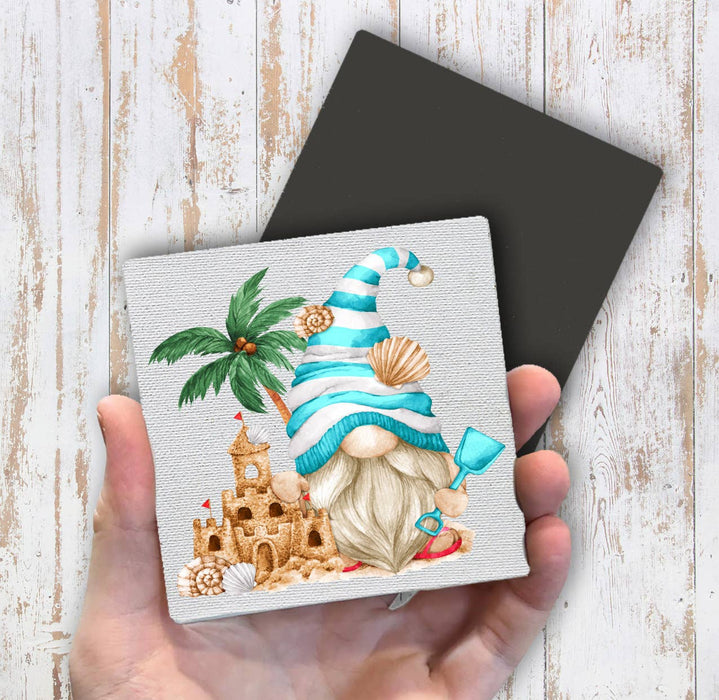 Beach Ocean Sand Gnome Magnet Fridge