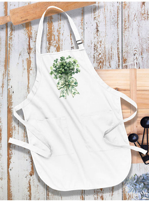 St. Patrick's Day Four Leave Clover Apron