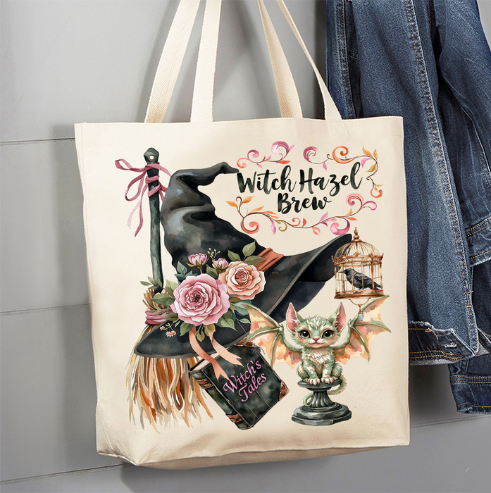 Halloween Witch Hazel Brew Canvas Tote Bag