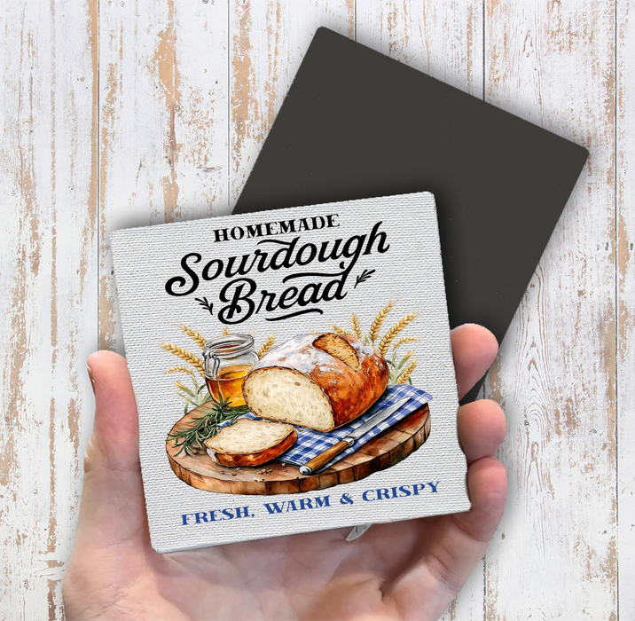 Homemade Sourdough Bread Magnet Fridge