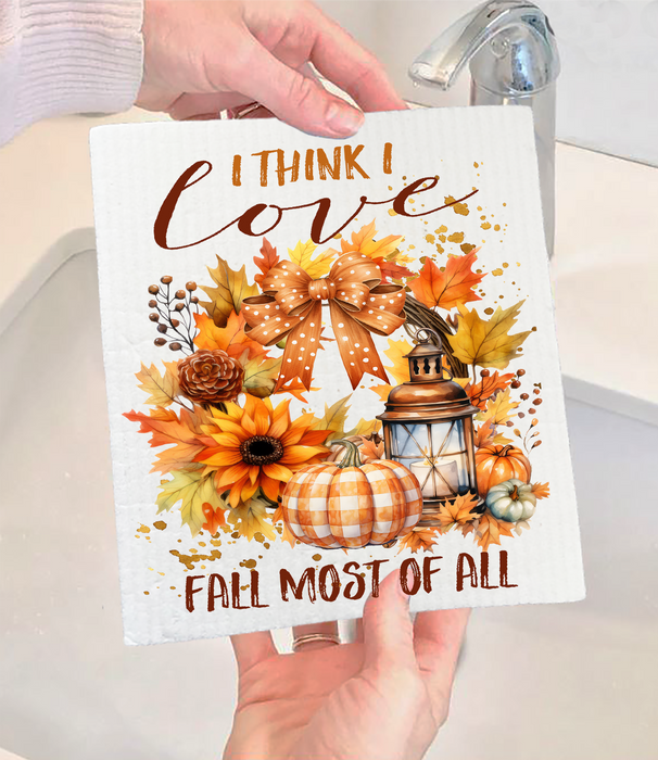 I Think I Love Fall The Most Swedish Dishcloth
