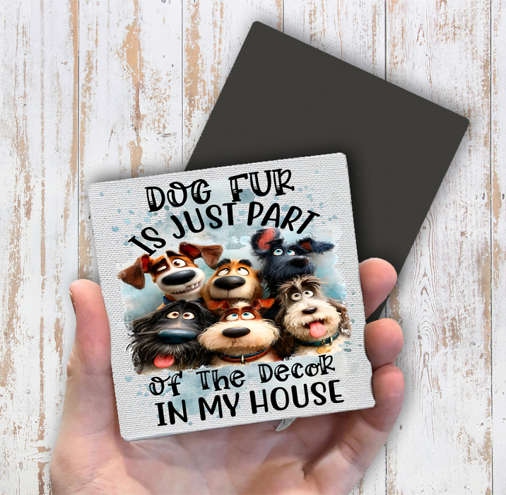 Dog Fur part of the Decor Magnet Fridge